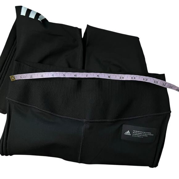 Adidas Leggings Women M Cropped Compression Acitvewear Yoga Gym Training Fitness - Picture 7 of 9